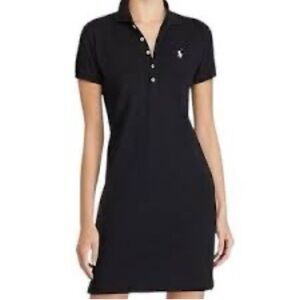 Vintage Y2K Ralph Lauren Black Mini Polo Dress